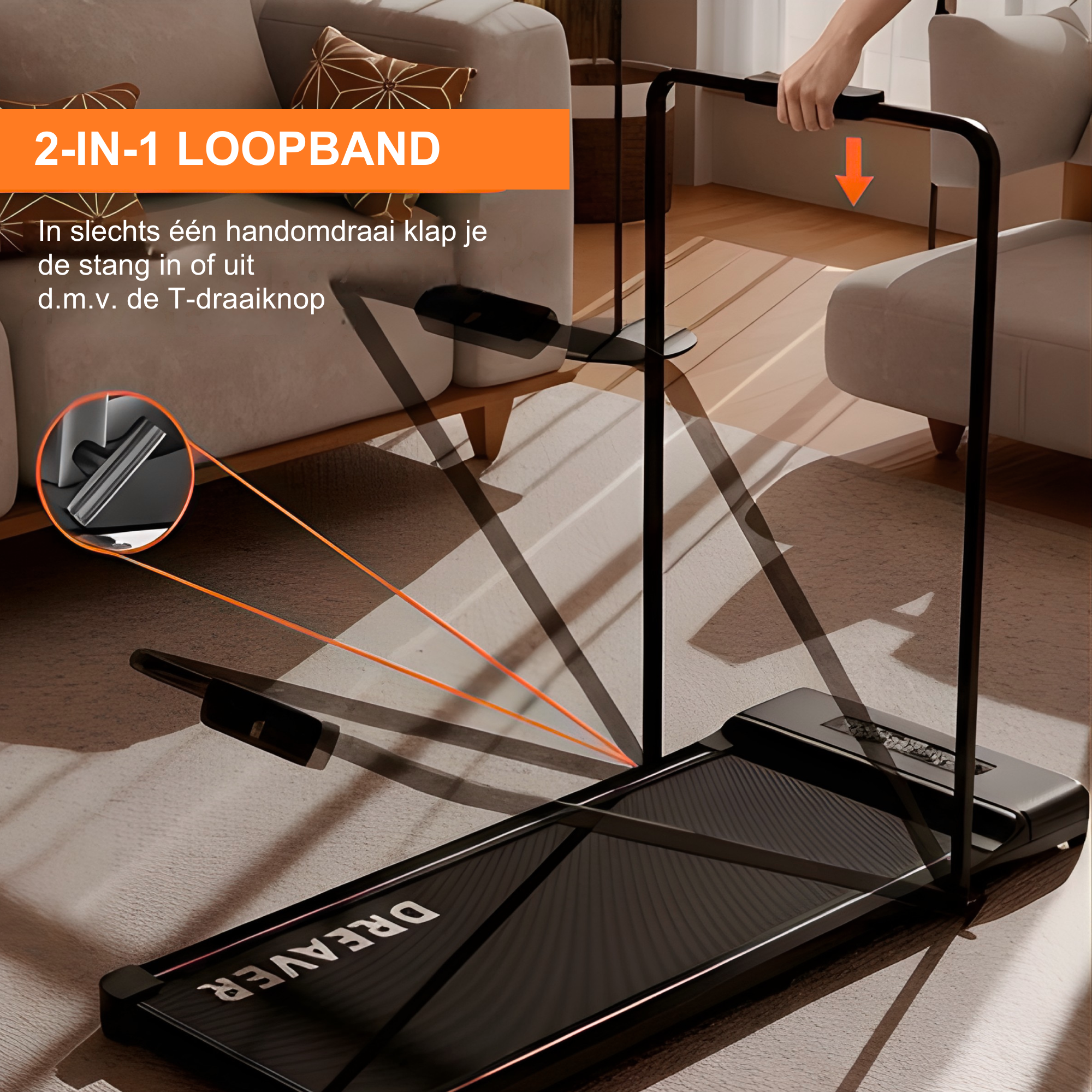 Loopband Inklapbaar Premium – Walking Pad - Wandelband