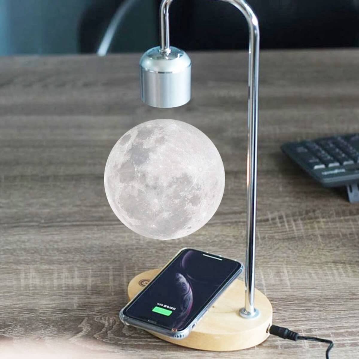 Magnetische Zwevende Maan Lamp- Wireless Charger