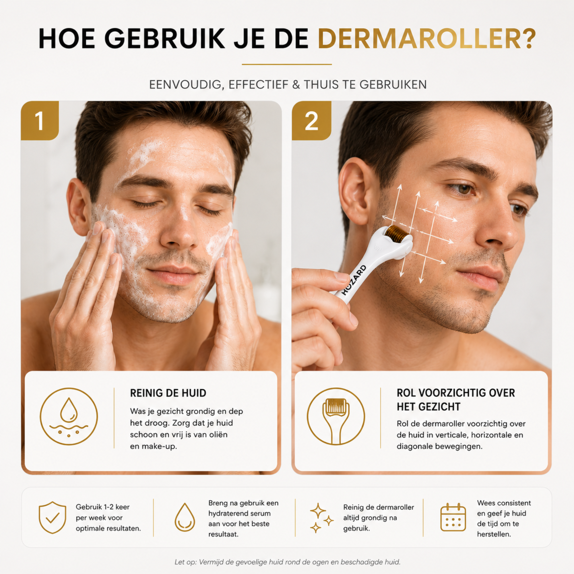 Derma Roller - 540 Micro Naalden - Haargroei Stimuleren
