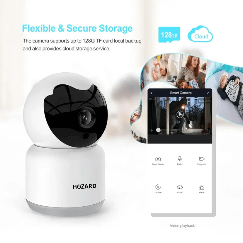 Beveiligingscamera - 1080P - Huisdiercamera - WiFi - Pakket A T/M D