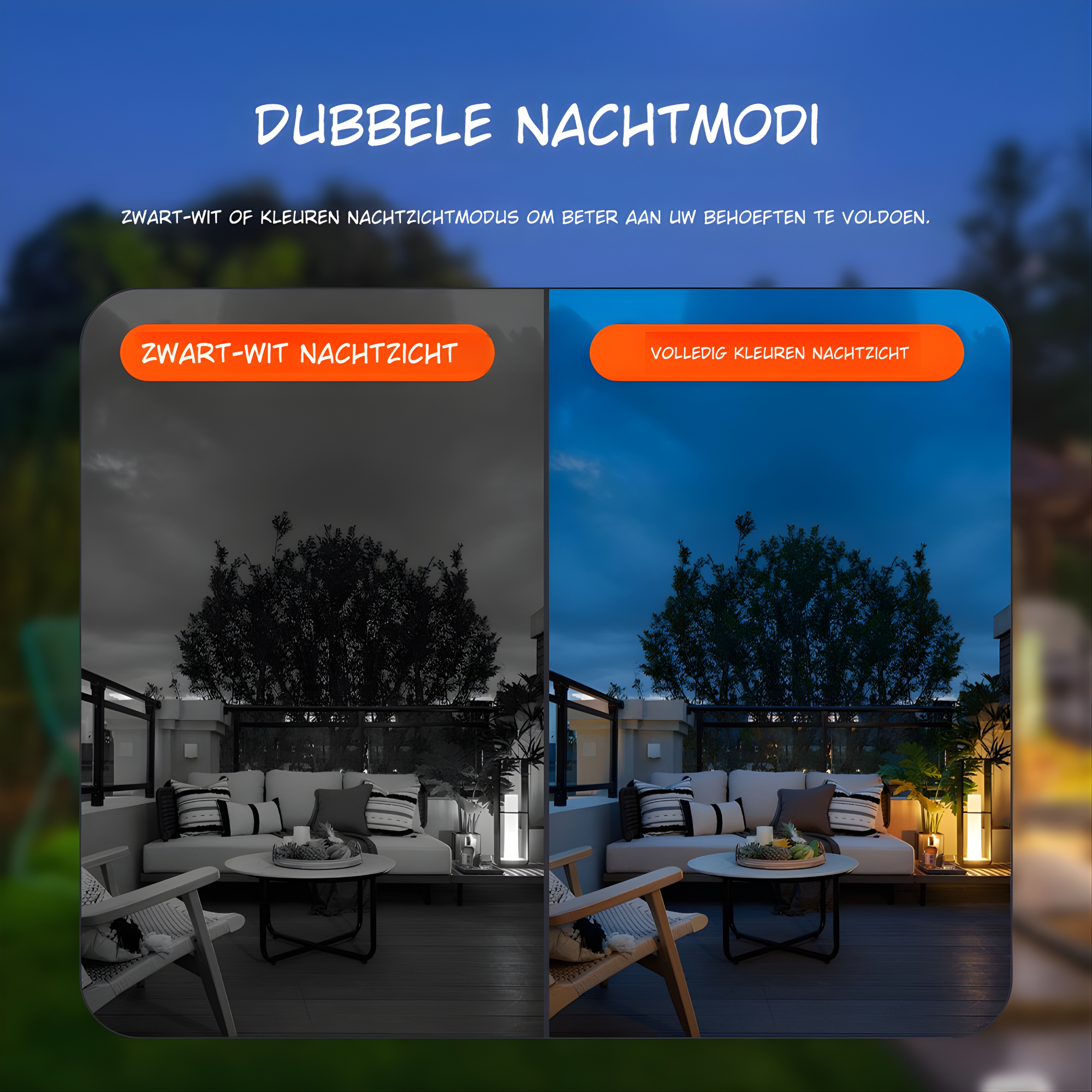 2K Buiten Camera met Nachtzicht - Draadloze FHD Solar Beveiligingscamera - IP66 - WiFi met App - Inc.32GB