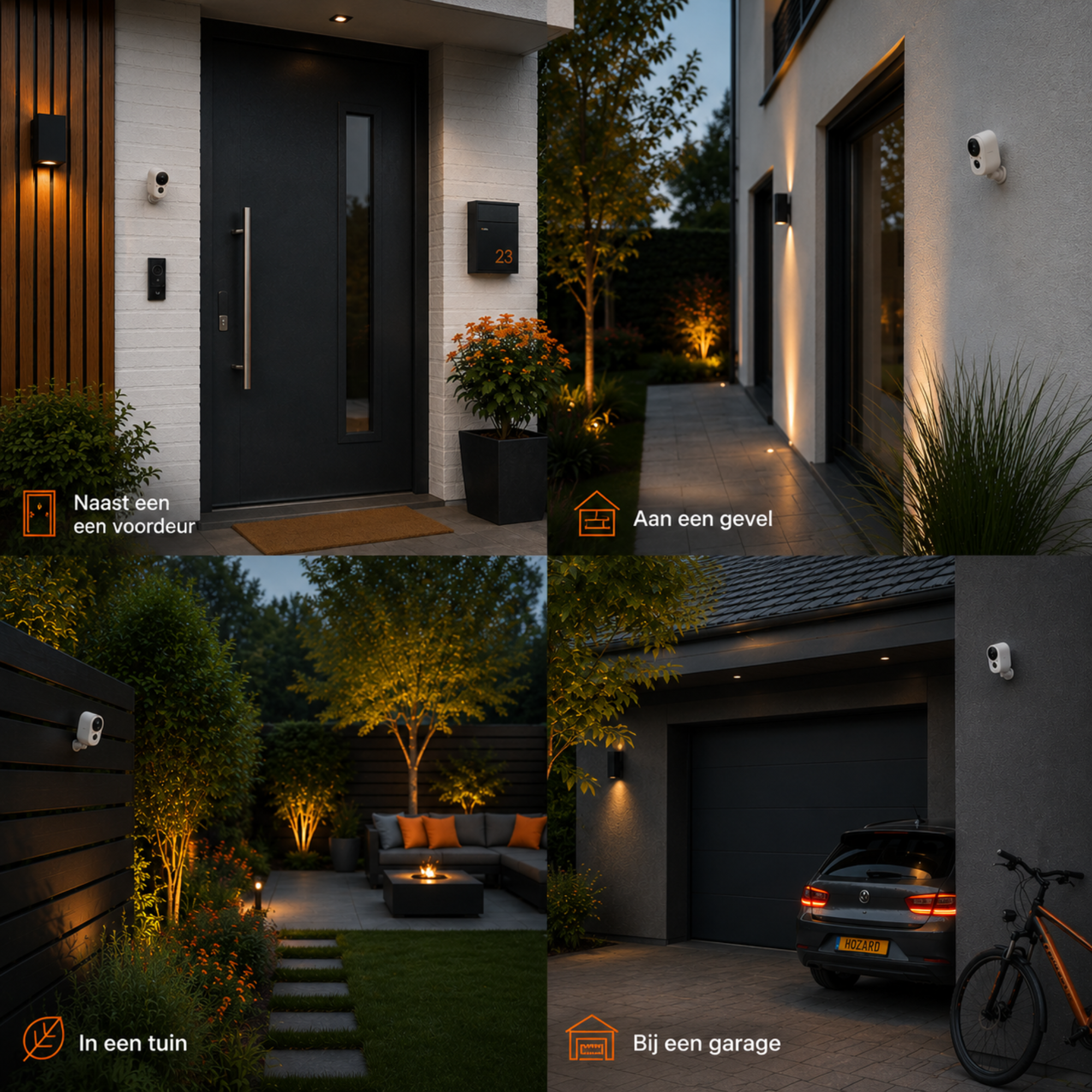 2.5K UHD Beveiligingscamera Binnen & Buiten – Draadloze Accu WiFi Camera + 32GB