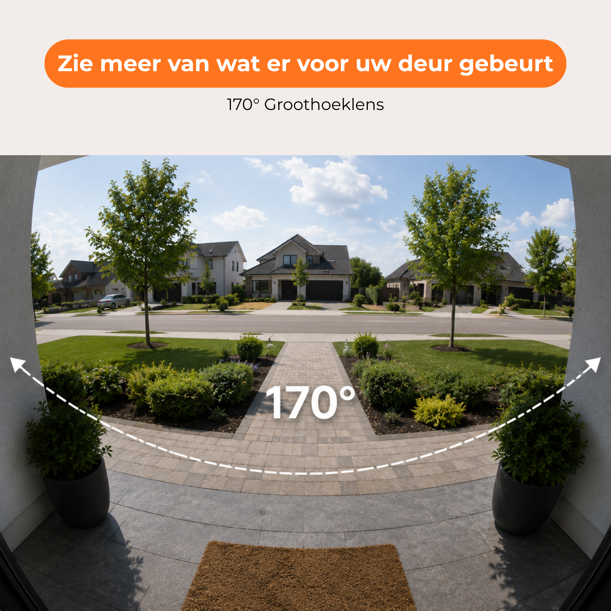 Deurbel met camera – Video deurbel – 4,3 inch Scherm