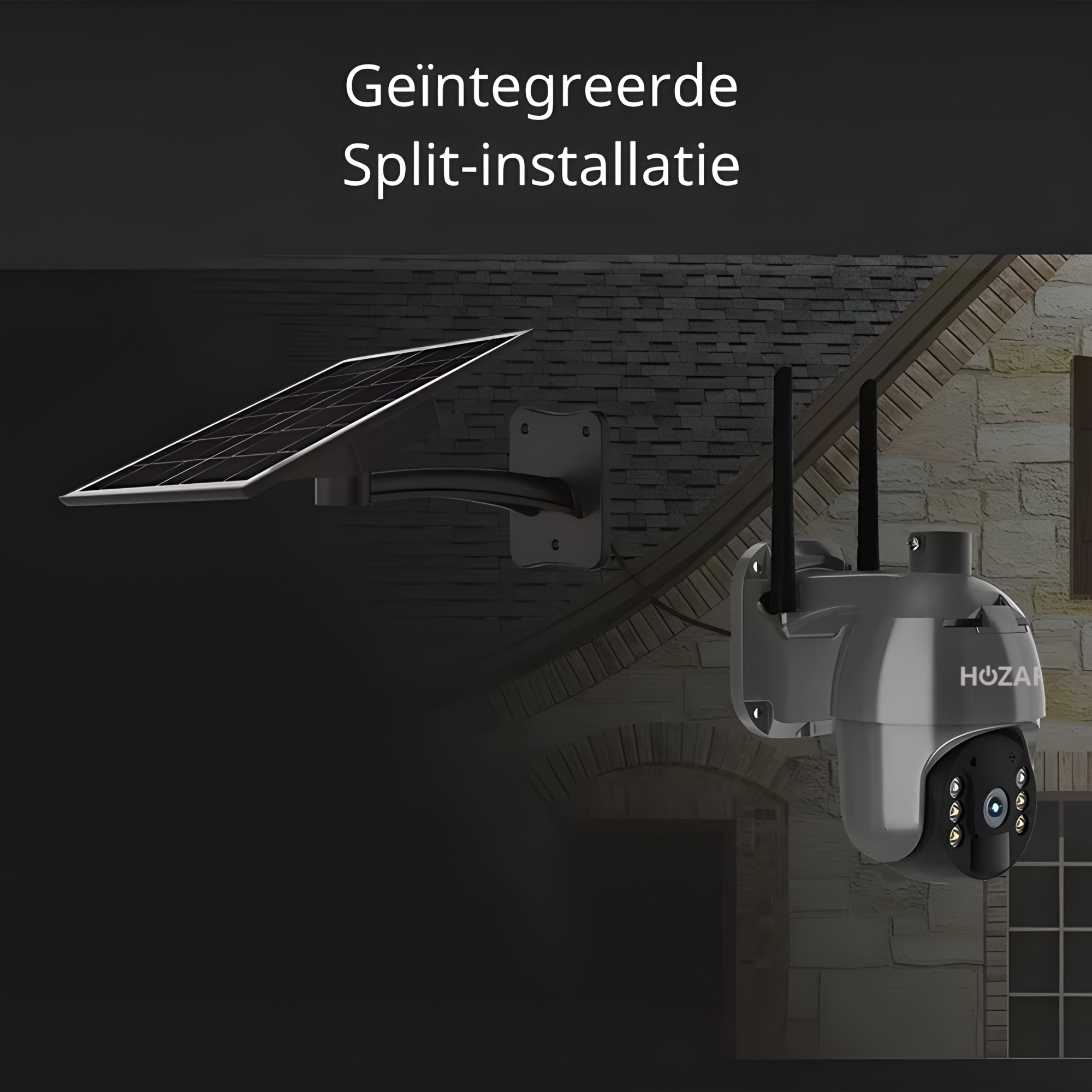 4G Beveiligingscamera - 2K Buiten Camera op Zonnepanelen - Slimme AI Detectie - Wit