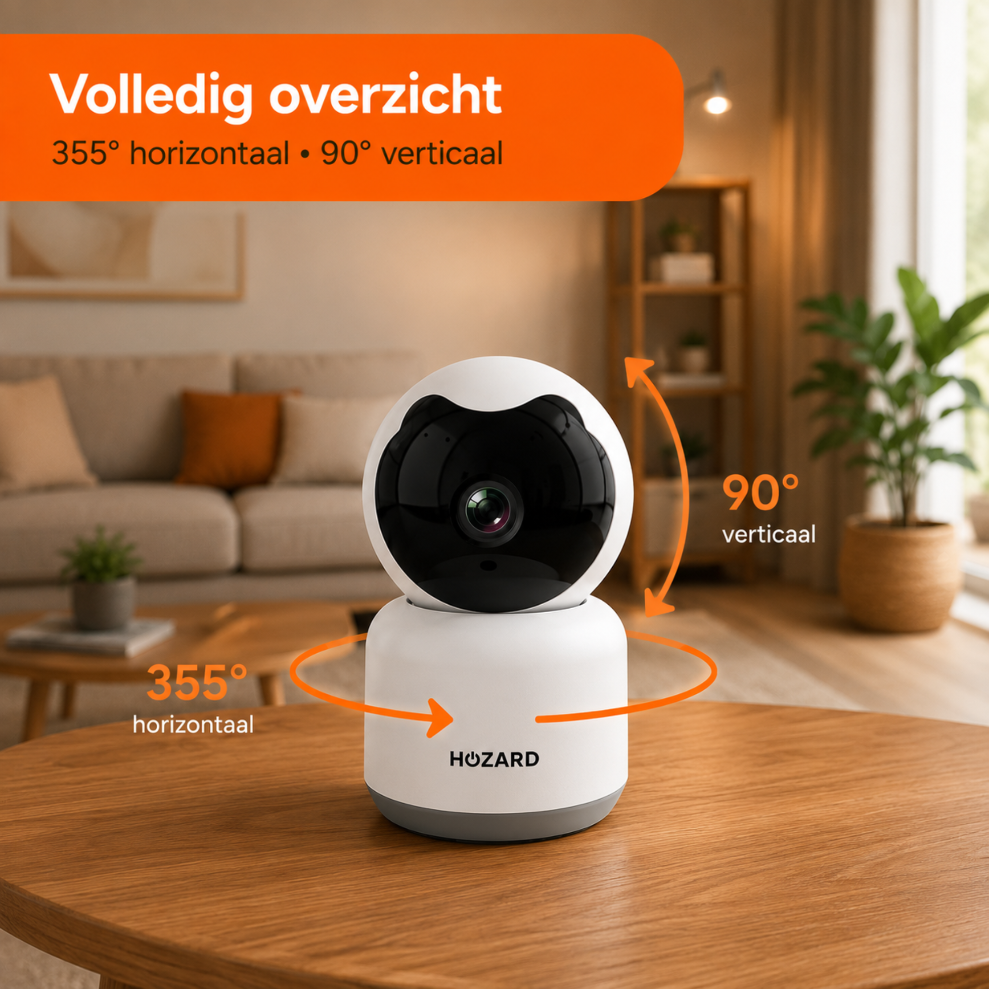 Beveiligingscamera - 1080P - Huisdiercamera - WiFi - Pakket A T/M D