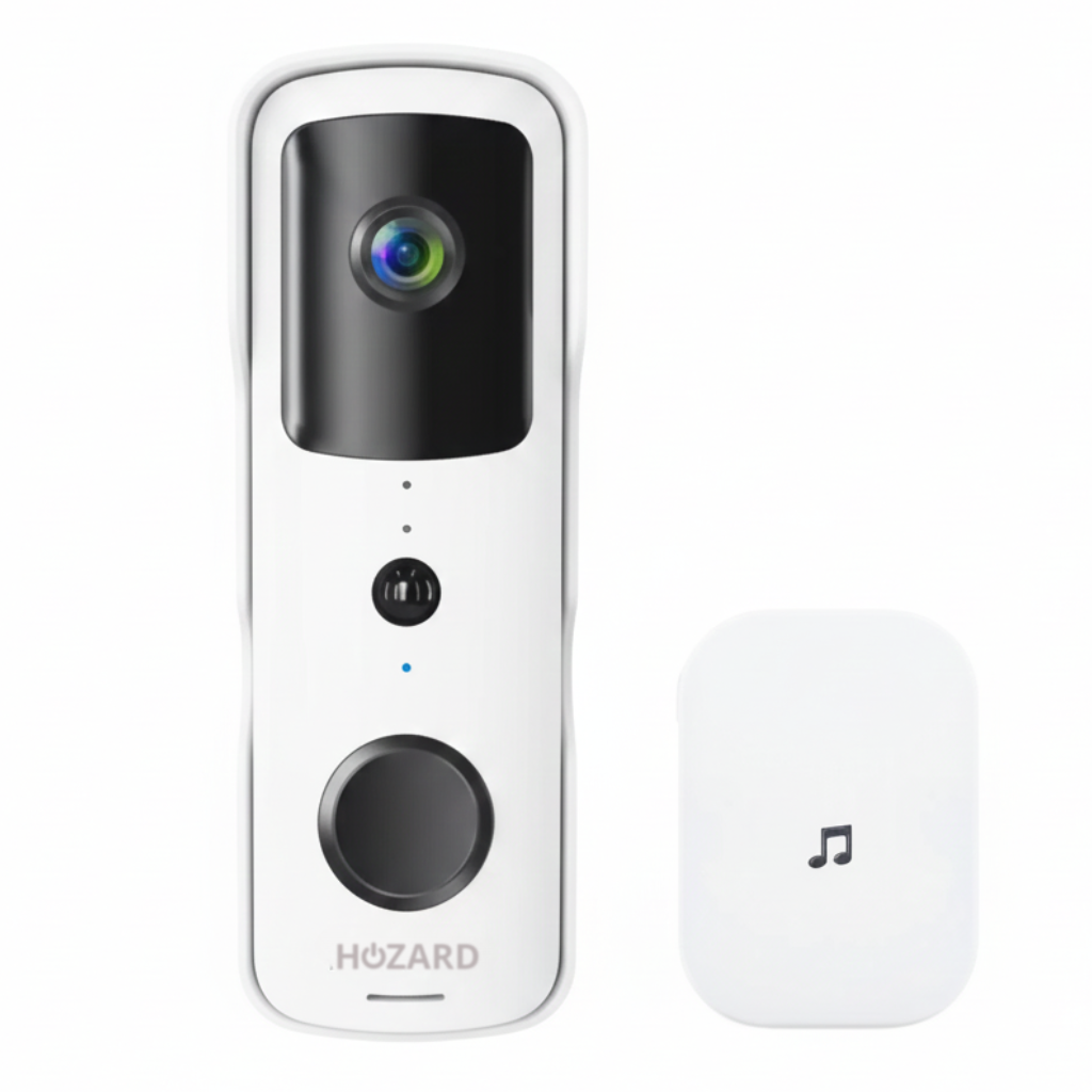 Deurbel met Camera en DingDong - Draadloze Video Deurbel - 5200 mAh - Wit