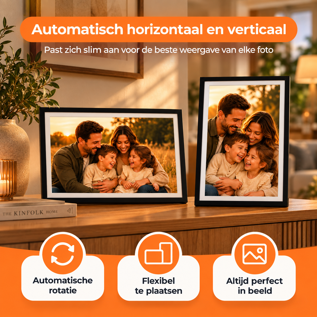 32GB Digital Photo Frame - 15.6" Touchscreen - WiFi