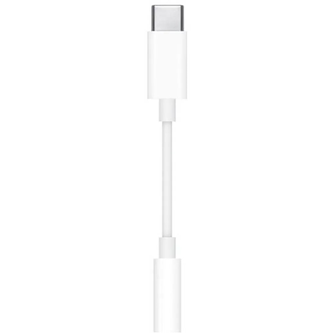 Witte USB-C naar 3.5mm jack adapter kabel voor audio aansluiting elektronica accessoires