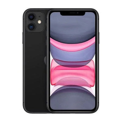 Zwarte smartphone met dual camera, modern ontwerp en helder scherm, elektronica product