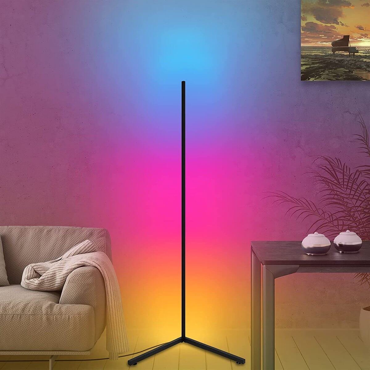 Hozard® Moderne LED Vloerlamp Z1 - Dimbare Hoeklamp