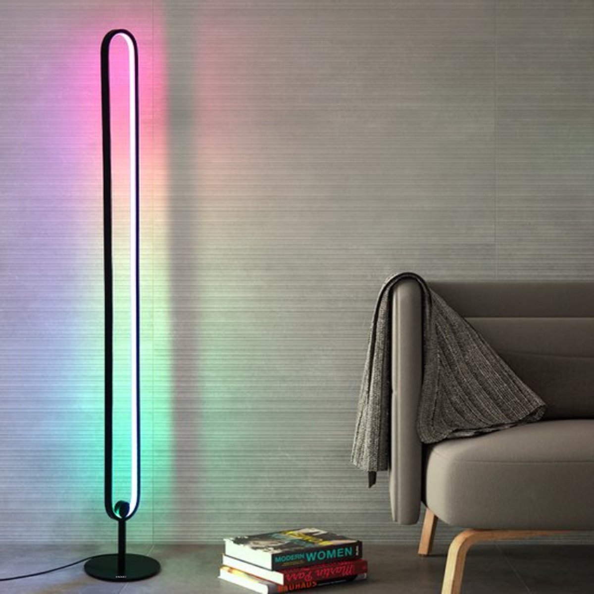 Moderne LED Vloerlamp Z2 - Dimbare Staand Lamp - Led Lamp - Staande lampen - RGB Smart Lamp