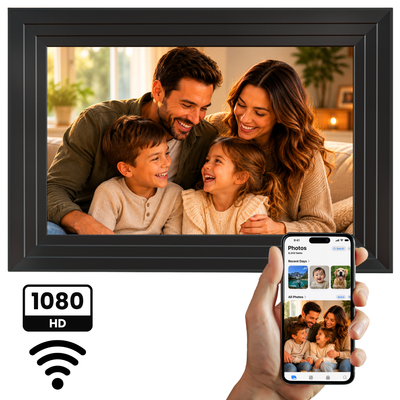Digitale Fotolijst 32GB - WiFi + Frameo App - Fotokader - 10.1 inch - IPS Touchscreen