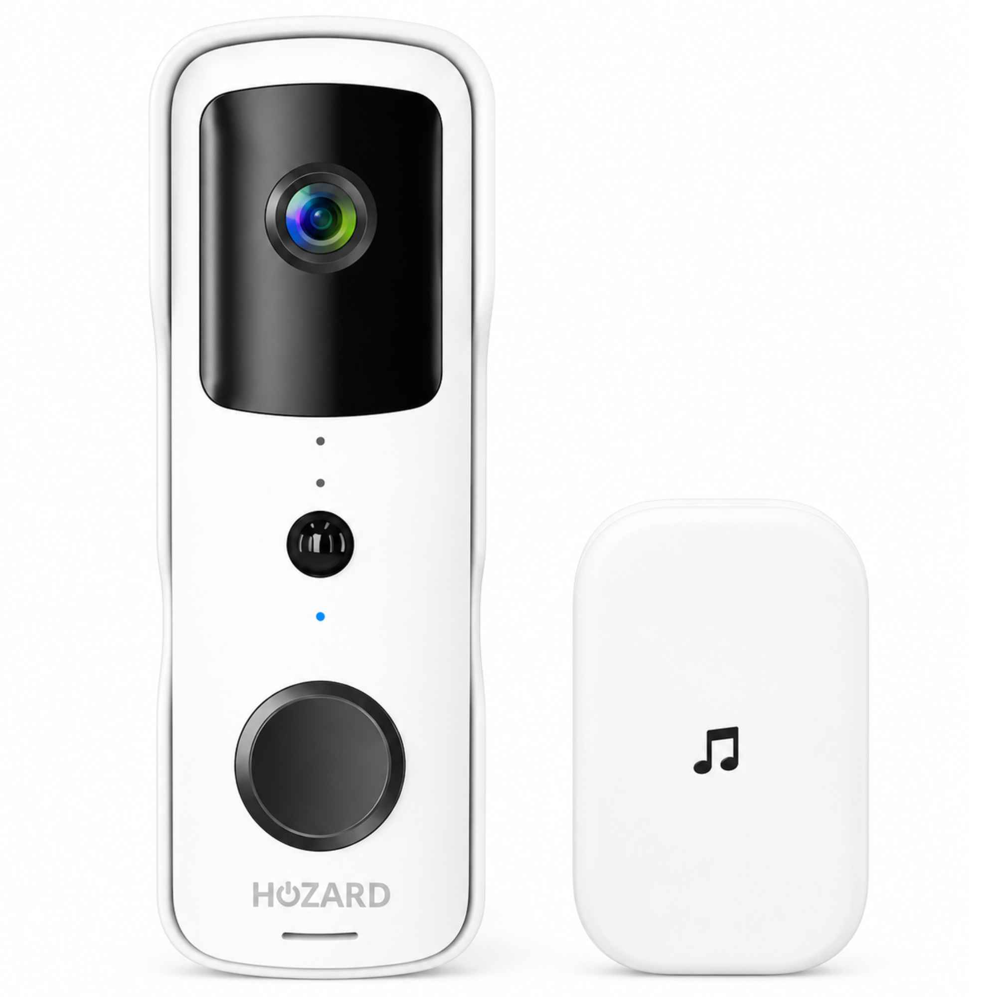 Deurbel met Camera en DingDong - Draadloze Video Deurbel - 5200 mAh - Wit