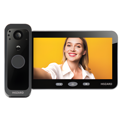 Deurbel met camera en Monitor – WiFi + APP + Bewegingsdetectie - Draadloze Video Deurbel – 32GB - 5 inch IPS-Scherm