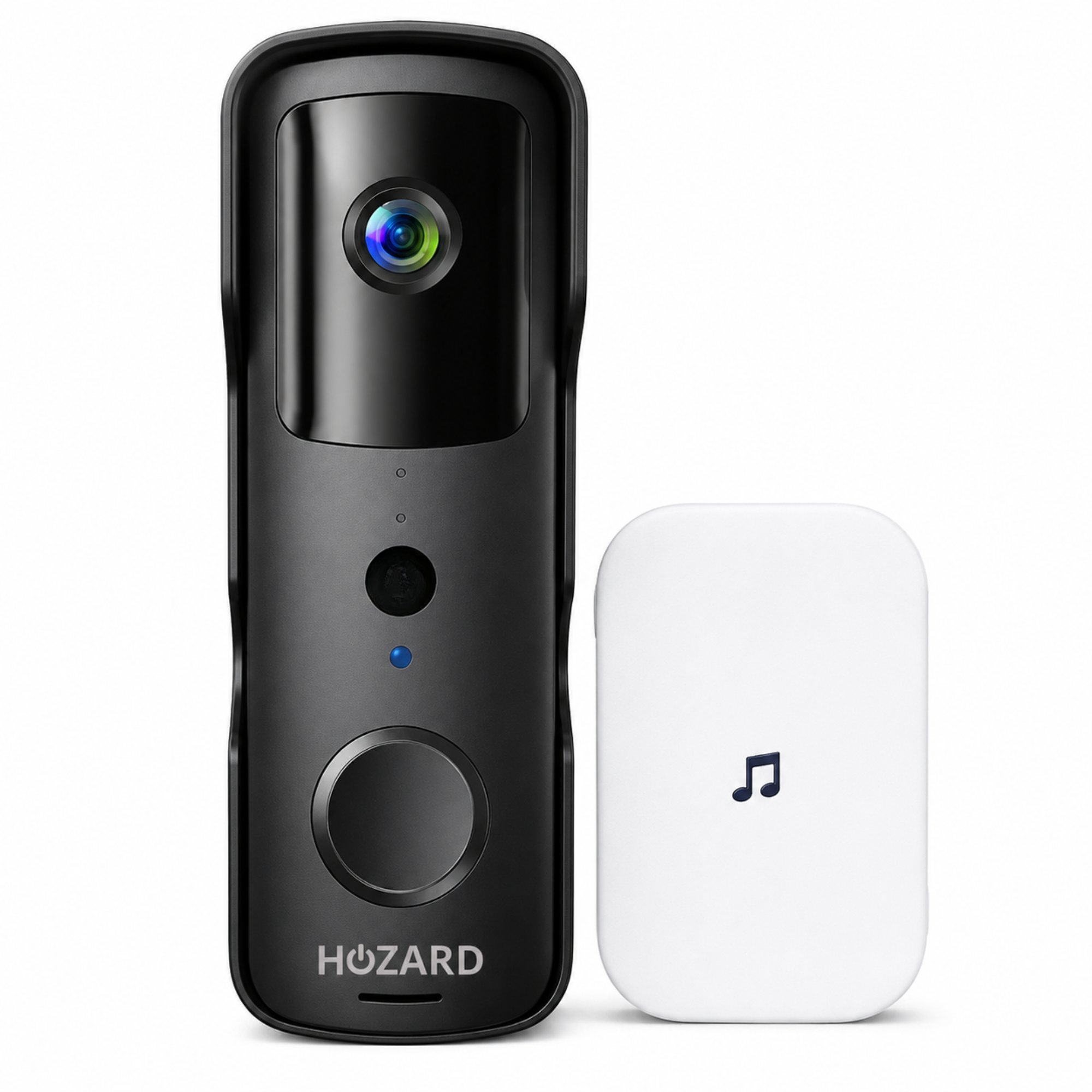 Deurbel met Camera en DingDong - Draadloze Video Deurbel - 5200 mAh - Zwart