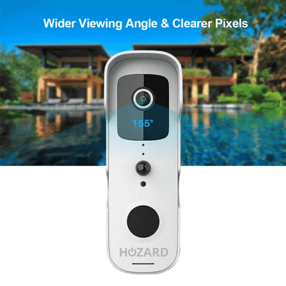 Deurbel met Camera en DingDong - Draadloze Video Deurbel - 5200 mAh - Zwart