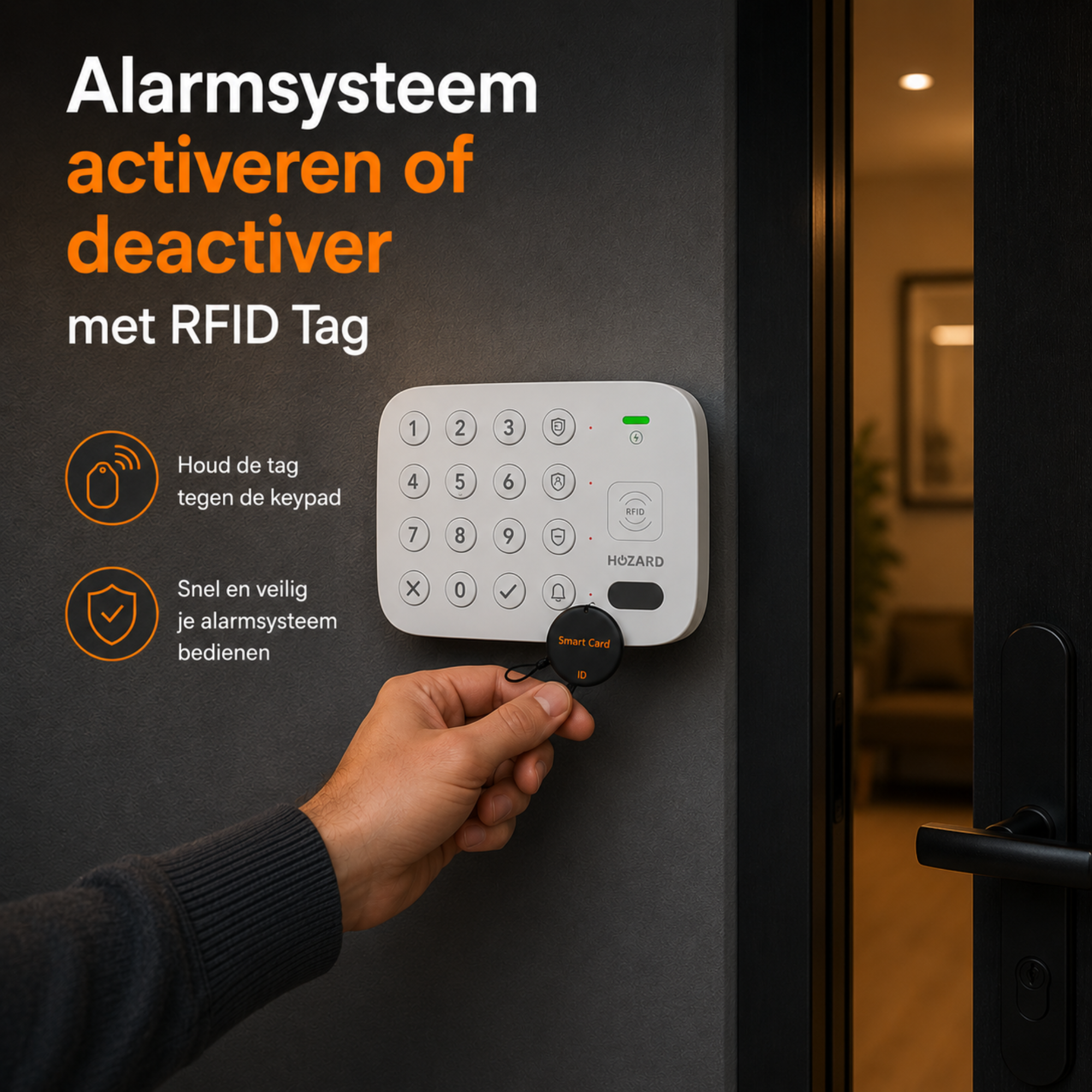 Slim Bedieningspaneel V2- Langdurige Batterij - 2 RFID Tags