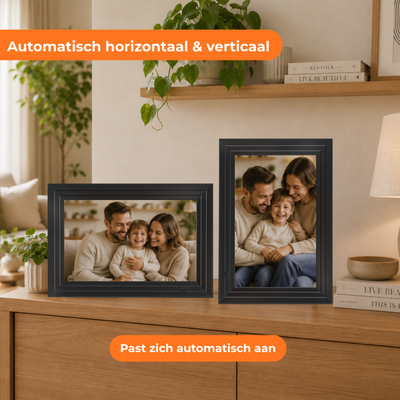 Digitale Fotolijst 32GB - WiFi + Frameo App - Fotokader - 10.1 inch - IPS Touchscreen