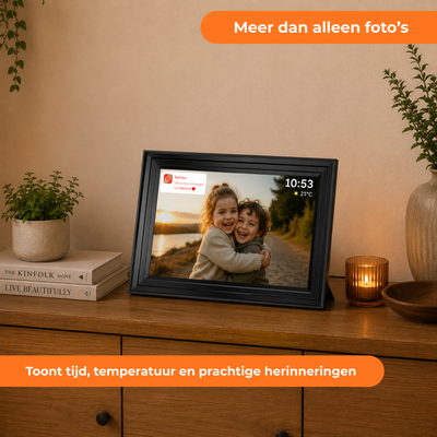Digitale Fotolijst 32GB - WiFi + Frameo App - Fotokader - 10.1 inch - IPS Touchscreen