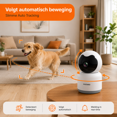 Beveiligingscamera - 1080P - Huisdiercamera - WiFi - Pakket A T/M D