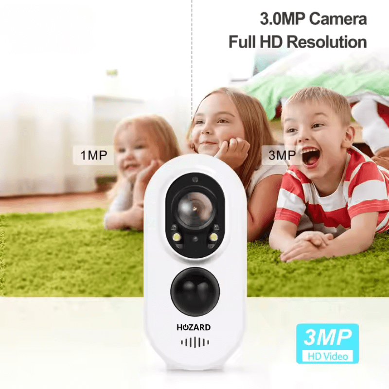 Bewakingscamera voor buiten – Draadloze Accu videocamera – 5200mAh – Inclusief 32GB SD-kaart - Pakket A T/M D