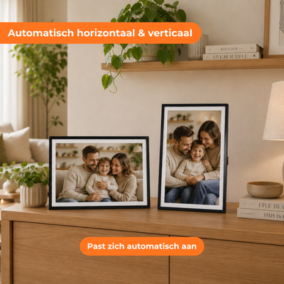Digitale Fotolijst 32GB - WiFi + Frameo App - Fotokader - 15.6 inch - IPS Touchscreen