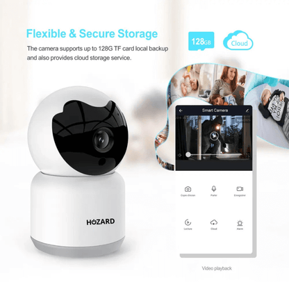Beveiligingscamera - 1080P - Huisdiercamera - WiFi - Pakket A T/M D