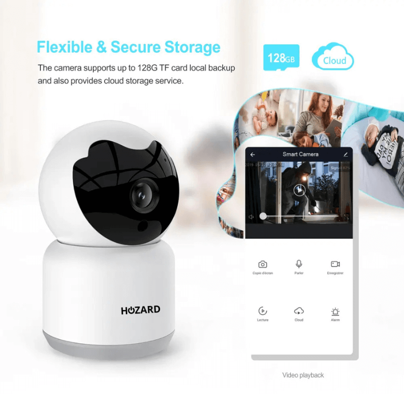 Beveiligingscamera - 1080P - Huisdiercamera - WiFi - Pakket A T/M D