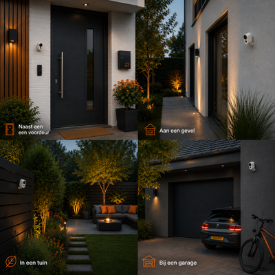 2.5K UHD Beveiligingscamera Binnen & Buiten – Draadloze Accu WiFi Camera + 32GB
