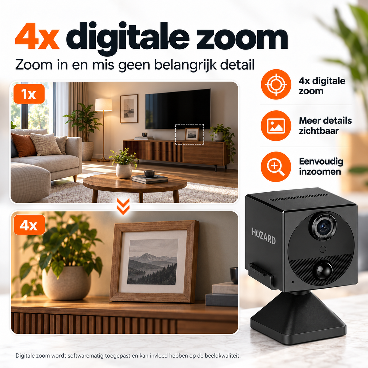 4G Mini Beveiligingscamera - 2K - PIR - 3200 mAh