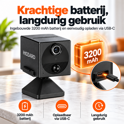 4G Mini Beveiligingscamera - 2K - PIR - 3200 mAh