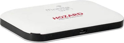 Draagbare witte mobile wifi-router met USB-poort en zwart onderrand, elektronica apparaat