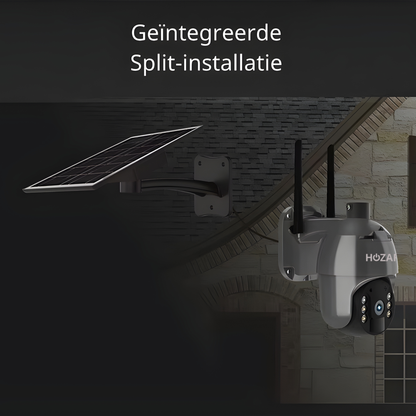 4G Beveiligingscamera - 2K Buiten Camera op Zonnepanelen - Slimme AI Detectie - Wit