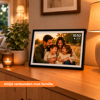 Digitale Fotolijst 32GB - WiFi + Frameo App - Fotokader - 15.6 inch - IPS Touchscreen