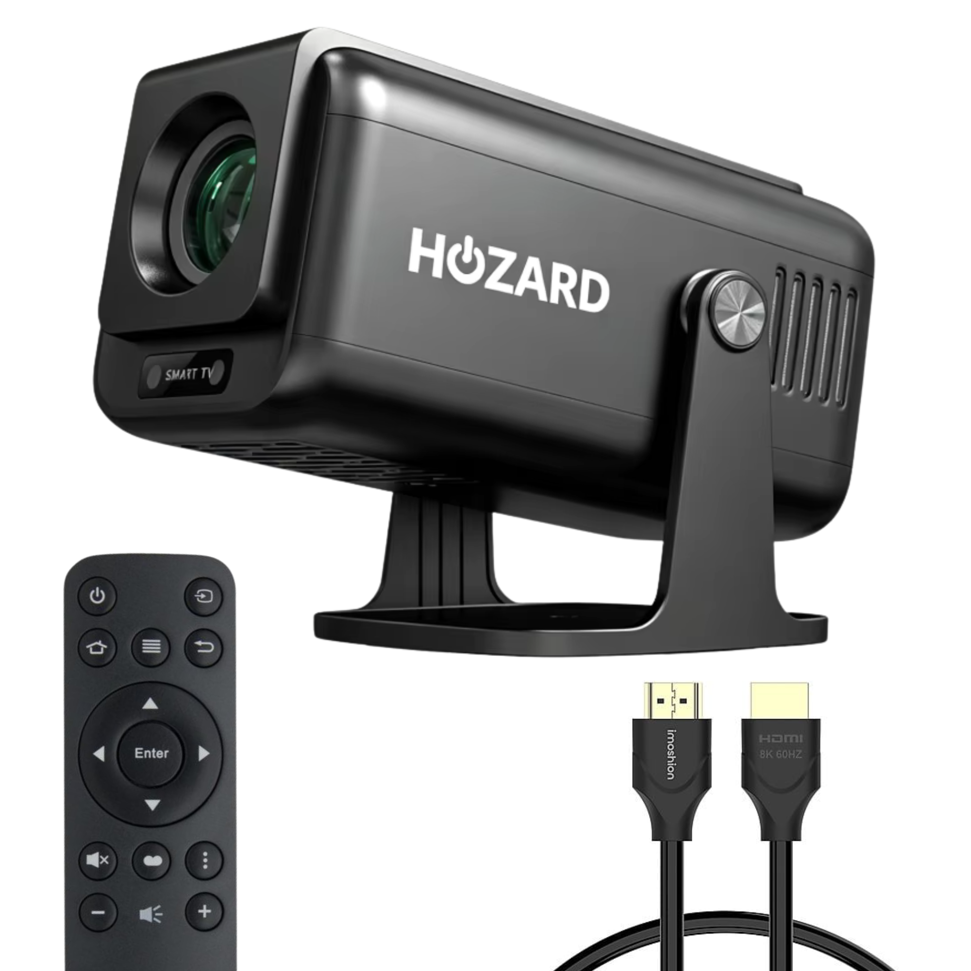 Pro Mini Beamer – Full HD Projector – Autofocus + 4D Keystone - Android 13.0 & WiFi 6 – Media Streamer