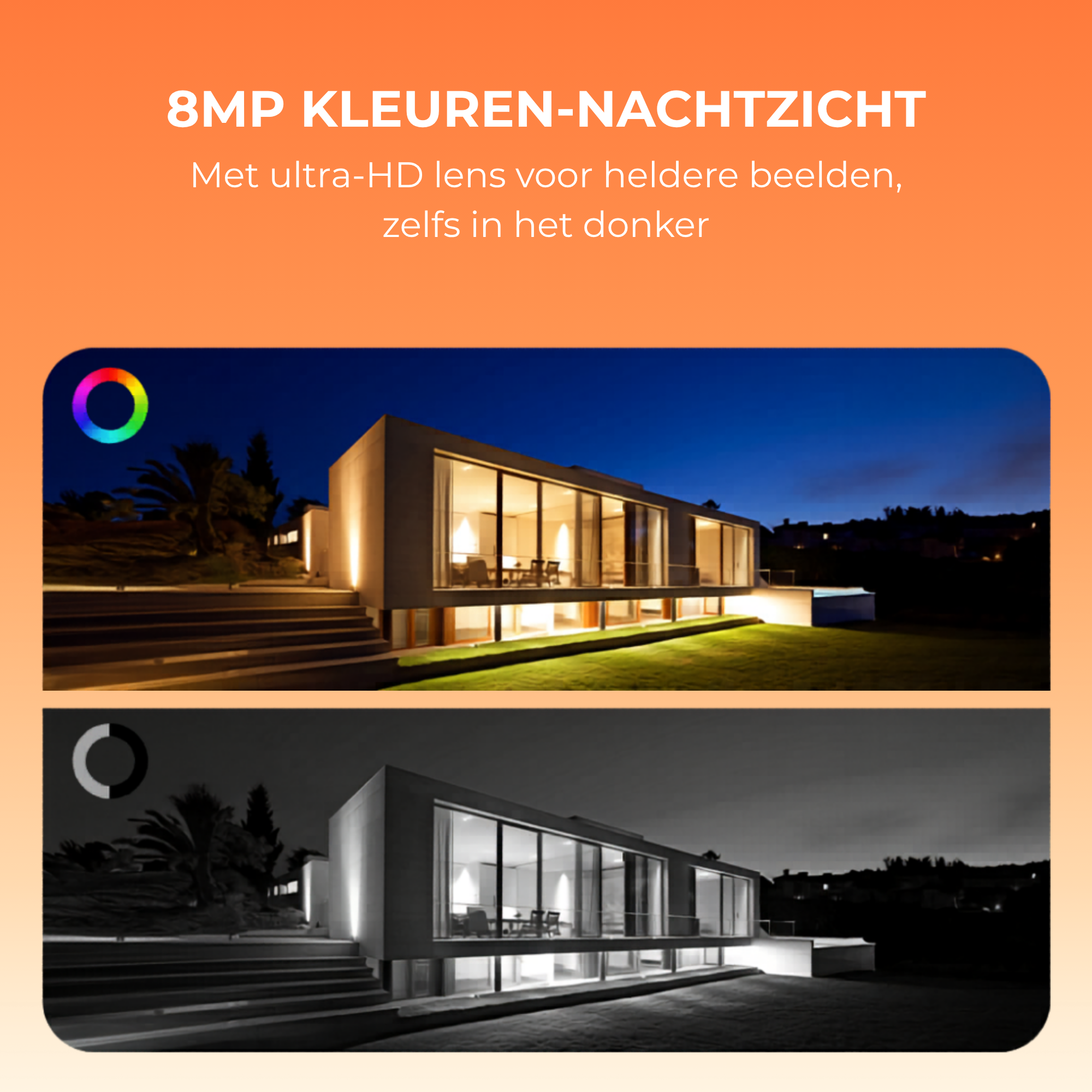 4K UHD 4x Beveiligingscamera buiten - Solar & IP66 + HomeBase 64GB