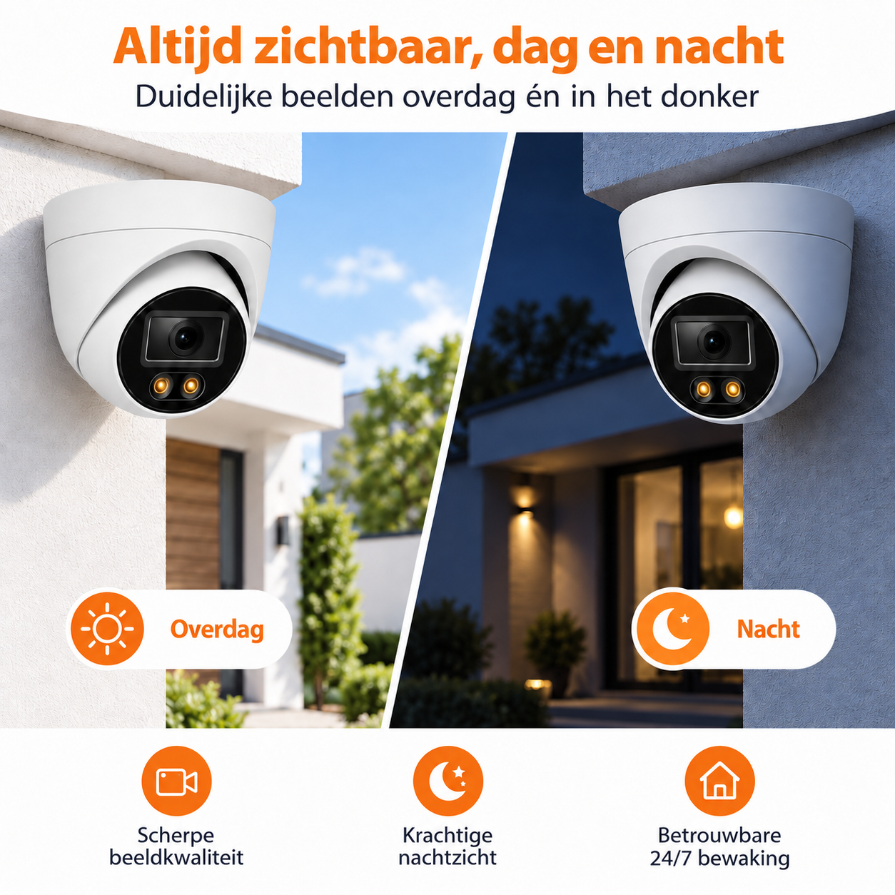 8x 2K UHD Beveiligingscamera Set - CCTV Bewakingscamera