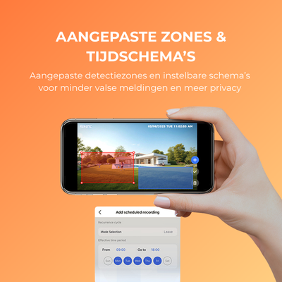 4K UHD 4x Beveiligingscamera buiten - Solar & IP66 + HomeBase 64GB
