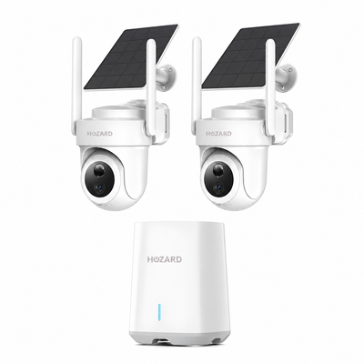 4K UHD 2x Beveiligingscamera - Solar & IP66 + Homebase