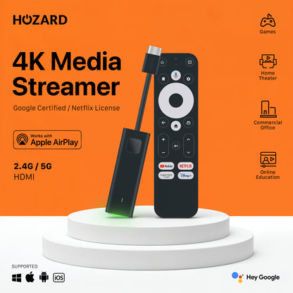 Google TV 4K UHD Media Streamer – Gecertificeerd voor YouTube & Chromecast built-in™