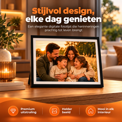 32GB Digital Photo Frame - 15.6" Touchscreen - WiFi