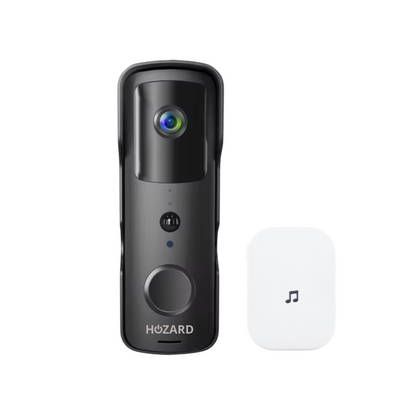 Deurbel met Camera en DingDong - Draadloze Video Deurbel - 5200 mAh - Zwart