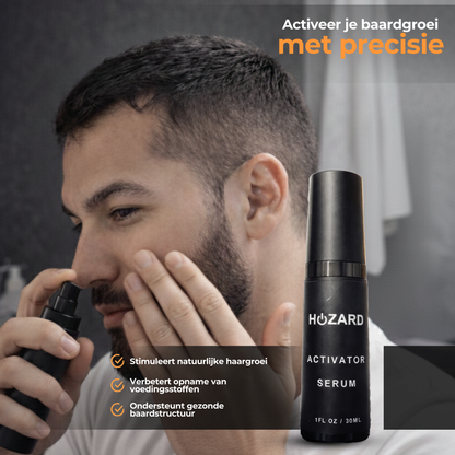 Baardgroei Kit met Dermaroller - Beard Growth Kit - 5 Delig Verzorgings Geschenkset