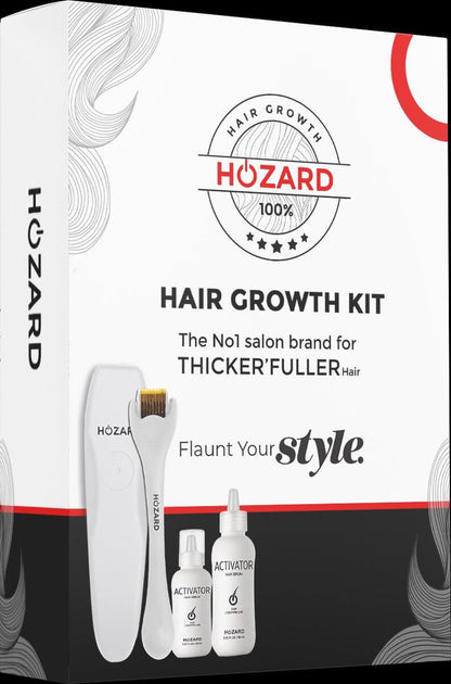 Haargroei Kit met Dermaroller Wit