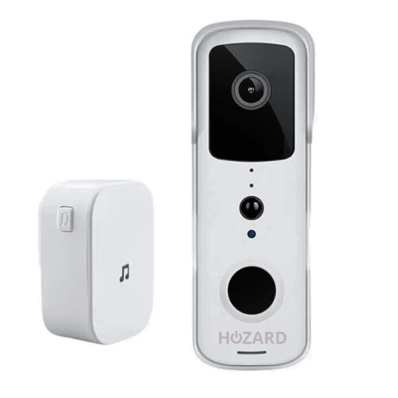 Deurbel met Camera en DingDong - Draadloze Video Deurbel - 5200 mAh - Wit