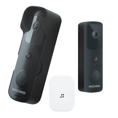 Deurbel met Camera en DingDong - Draadloze Video Deurbel - 5200 mAh - Zwart