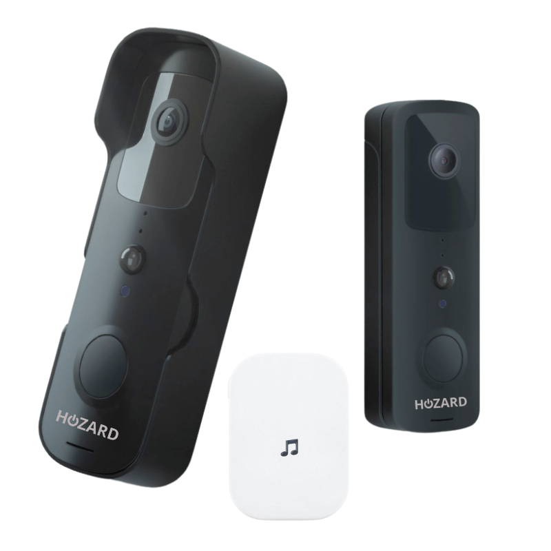 Deurbel met Camera en DingDong - Draadloze Video Deurbel - 5200 mAh - Zwart
