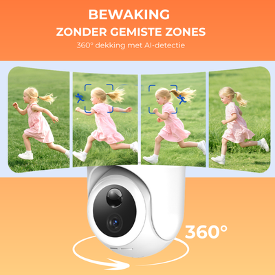 4K UHD 4x Beveiligingscamera buiten - Solar & IP66 + HomeBase 64GB