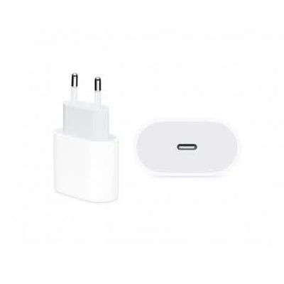 witte USB-C oplader adapter met Europese stekker, elektronische accessoire